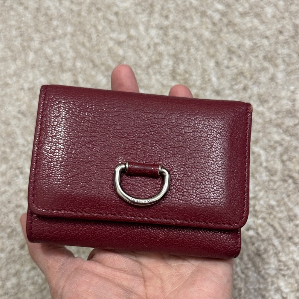 Burberry women’s Wallet - Burgundy Leather